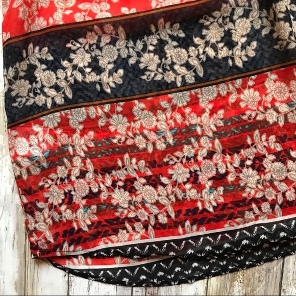 Anthropologie Meadow Rue red and navy tank - Picture 6 of 6